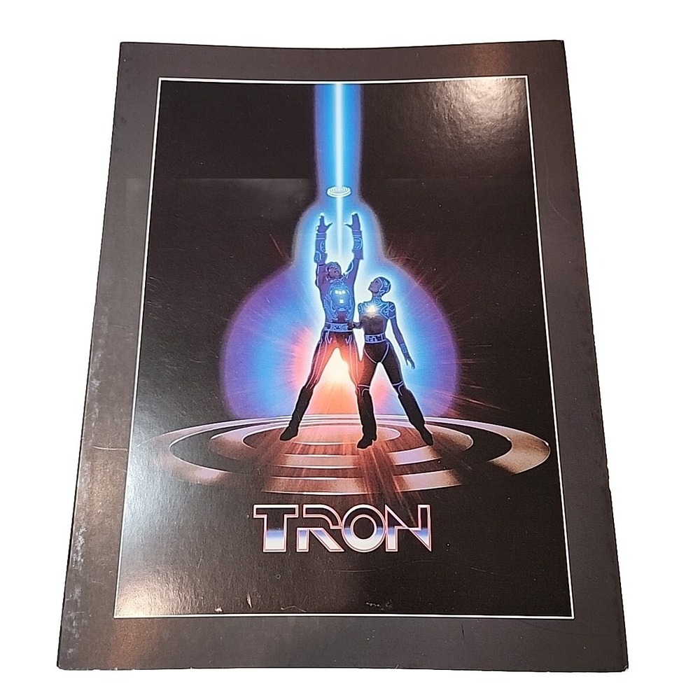 Vintage TRON Movie Poster 1982 Original Film Memorabilia Disney Sci Fi